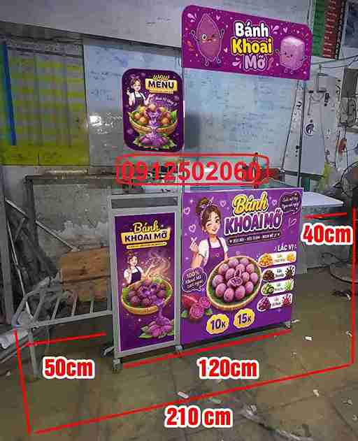 Xe bán bánh khoai mỡ